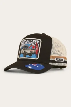 Ringers Western Mud Sweat Beers Deep Fit Trucker Cap - Black