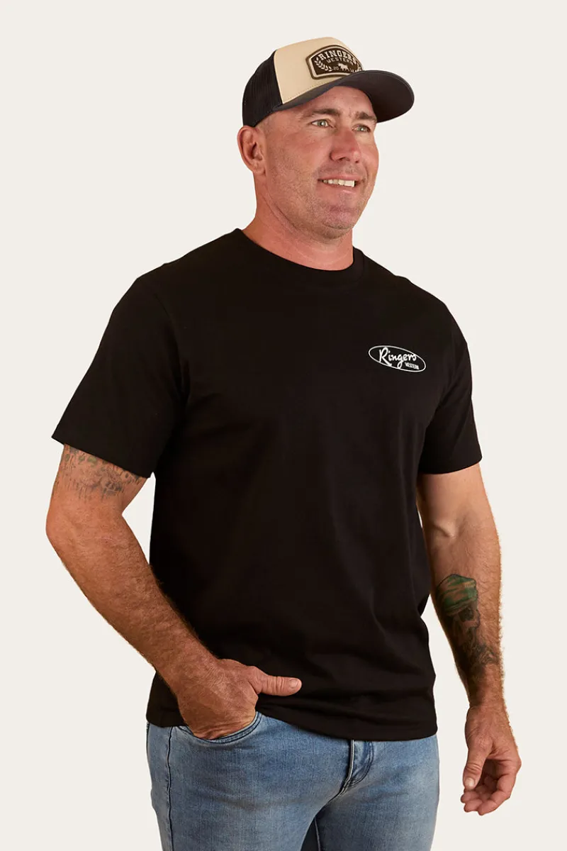 Discount Ringers Western Mud Sweat Beers Mens Loose Fit T-Shirt - Black