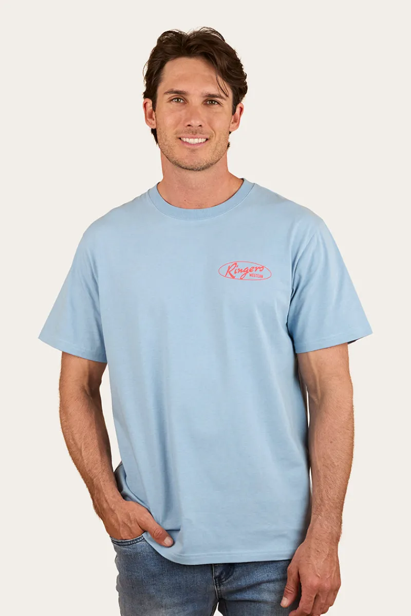Online Ringers Western Mud Sweat Beers Mens Loose Fit T Shirt - Dusk