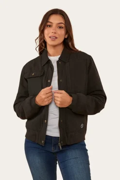 Best Ringers Western Mulgrave Womens Jacket - Washed Black