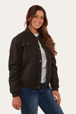 Best Ringers Western Mulgrave Womens Jacket - Washed Black