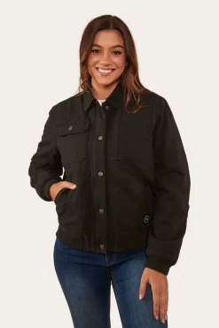 Best Ringers Western Mulgrave Womens Jacket - Washed Black