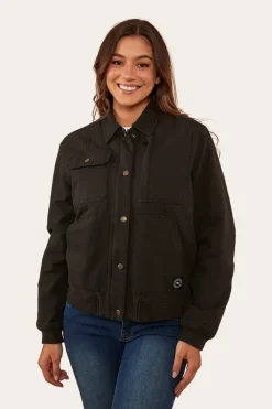 Best Ringers Western Mulgrave Womens Jacket - Washed Black