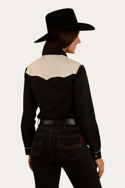 Outlet Ringers Western Musgraves Womens Western Shirt - Black