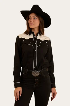 Outlet Ringers Western Musgraves Womens Western Shirt - Black