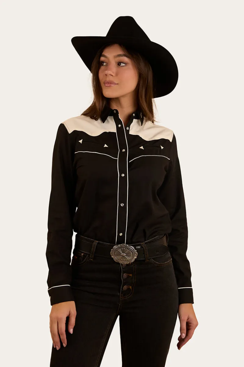 Outlet Ringers Western Musgraves Womens Western Shirt - Black