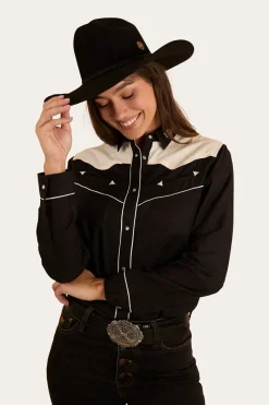 Outlet Ringers Western Musgraves Womens Western Shirt - Black