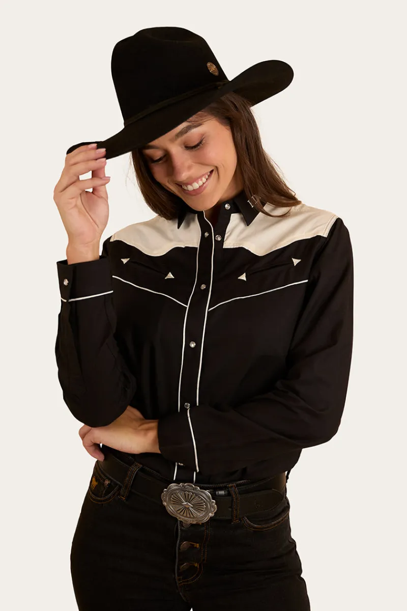 Outlet Ringers Western Musgraves Womens Western Shirt - Black