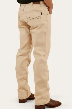 Clearance Ringers Western Muster Mens Slim Straight Fit Jeans - Dark Sand