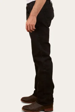 Online Ringers Western Muster Mens Slim Straight Fit Jeans - Black