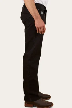 Online Ringers Western Muster Mens Slim Straight Fit Jeans - Black