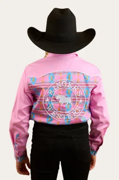 Sale Ringers Western Oakley Kids Limited Edition Work Shirt - Pink