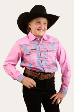 Sale Ringers Western Oakley Kids Limited Edition Work Shirt - Pink