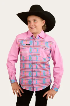 Sale Ringers Western Oakley Kids Limited Edition Work Shirt - Pink