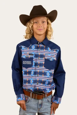 Hot Ringers Western Oakley Kids Limited Edition Work Shirt - Navy