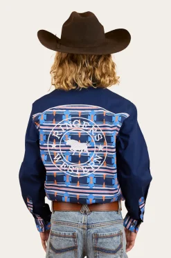 Hot Ringers Western Oakley Kids Limited Edition Work Shirt - Navy