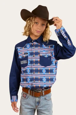 Hot Ringers Western Oakley Kids Limited Edition Work Shirt - Navy