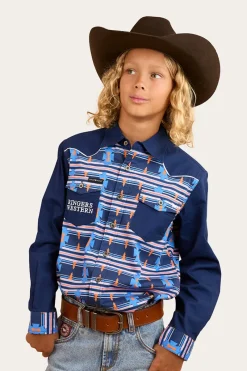 Hot Ringers Western Oakley Kids Limited Edition Work Shirt - Navy