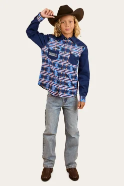 Hot Ringers Western Oakley Kids Limited Edition Work Shirt - Navy