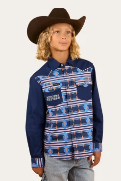 Hot Ringers Western Oakley Kids Limited Edition Work Shirt - Navy