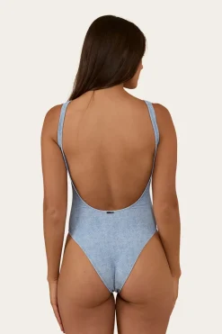Hot Ringers Western Oasis Womens One Piece - Denim