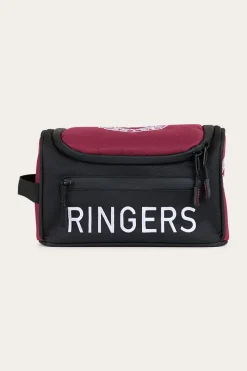 Hot Ringers Western Occy Toiletry Bag - Burgundy / Black