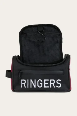 Hot Ringers Western Occy Toiletry Bag - Burgundy / Black