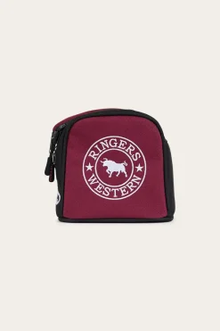 Hot Ringers Western Occy Toiletry Bag - Burgundy / Black