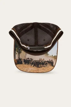 New Ringers Western Pendleton Trucker Cap - Chocolate