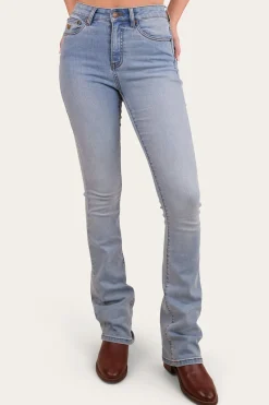 Discount Ringers Western Penny Rodeo Womens High Rise Bootleg Jean - Vintage Light Blue