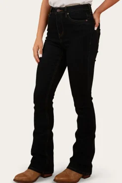 Best Ringers Western Penny Womens High-Rise Bootleg Jeans - Dark Blue