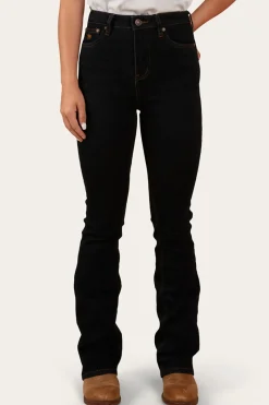 Best Ringers Western Penny Womens High-Rise Bootleg Jeans - Dark Blue