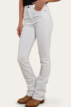 Online Ringers Western Penny Womens High-Rise Bootleg Jeans - White