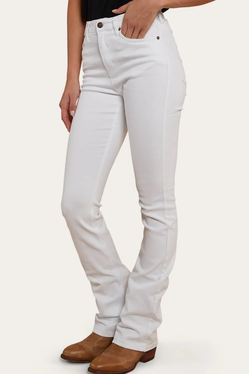 Online Ringers Western Penny Womens High-Rise Bootleg Jeans - White