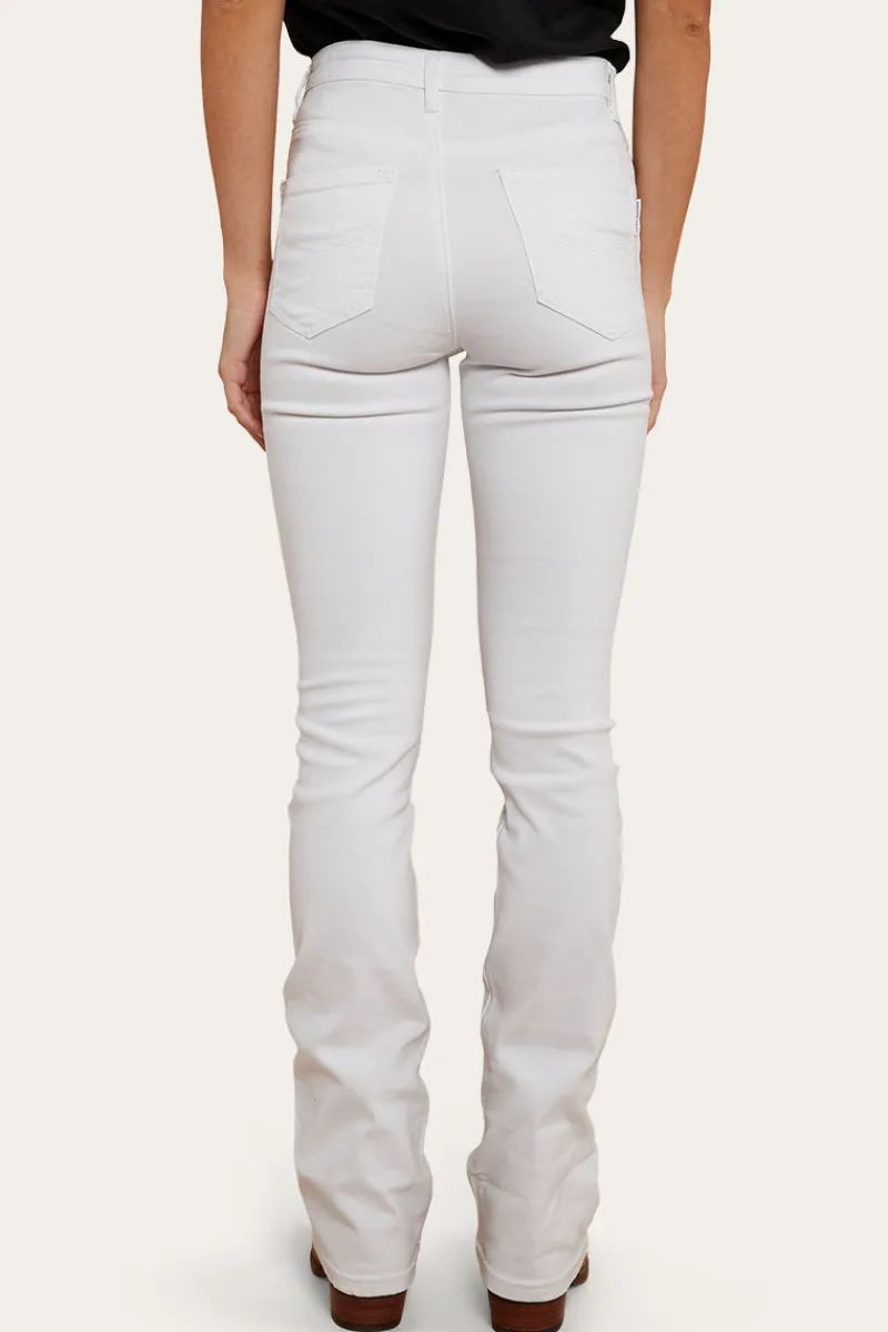 Online Ringers Western Penny Womens High-Rise Bootleg Jeans - White