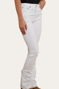 Online Ringers Western Penny Womens High-Rise Bootleg Jeans - White