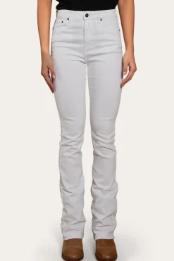 Online Ringers Western Penny Womens High-Rise Bootleg Jeans - White