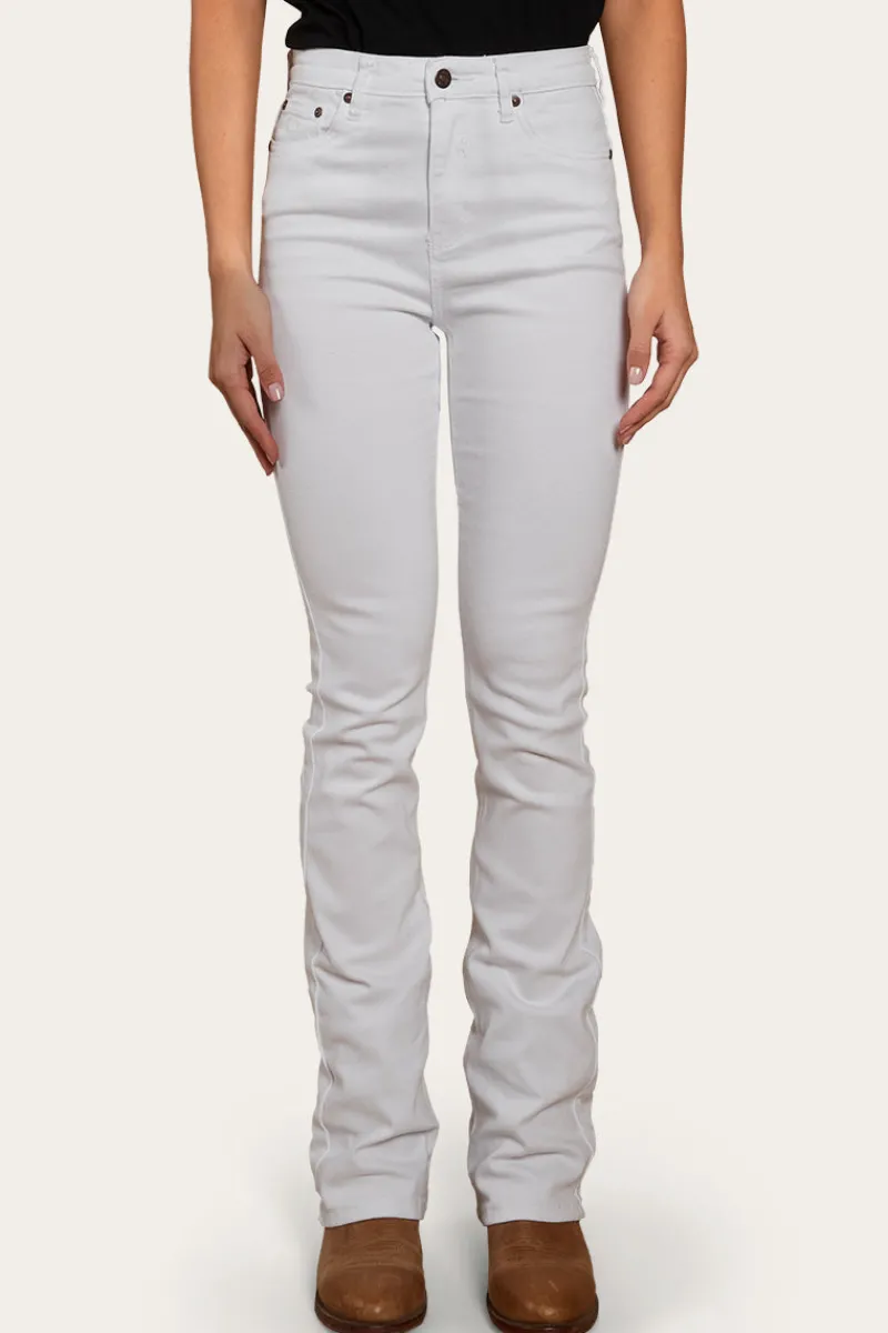 Online Ringers Western Penny Womens High-Rise Bootleg Jeans - White
