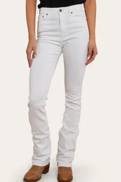 Online Ringers Western Penny Womens High-Rise Bootleg Jeans - White