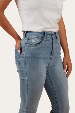 Clearance Ringers Western Penny Womens High-Rise Bootleg Jeans - Light Blue