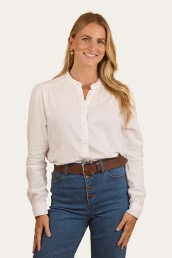 New Ringers Western Pia Womens Blouse - White