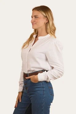 New Ringers Western Pia Womens Blouse - White