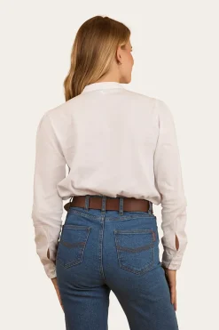 New Ringers Western Pia Womens Blouse - White