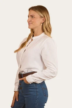 New Ringers Western Pia Womens Blouse - White