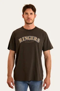 Sale Ringers Western Princeton Mens Loose Fit T-Shirt - Charcoal