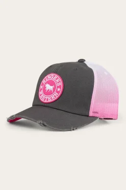 Discount Ringers Western Quinn Trucker Cap - Grey/Candy