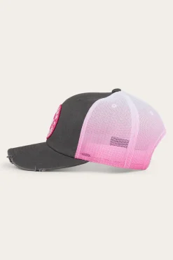 Discount Ringers Western Quinn Trucker Cap - Grey/Candy