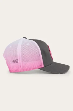 Discount Ringers Western Quinn Trucker Cap - Grey/Candy