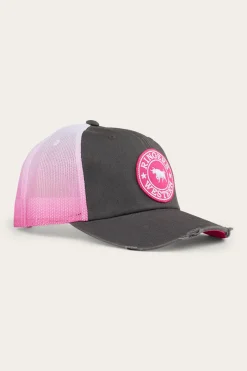 Discount Ringers Western Quinn Trucker Cap - Grey/Candy