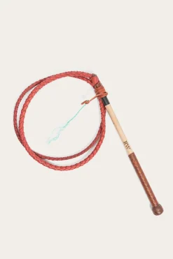 Hot Ringers Western Redhide 6ft Stock Whip Australian Made - Redhide